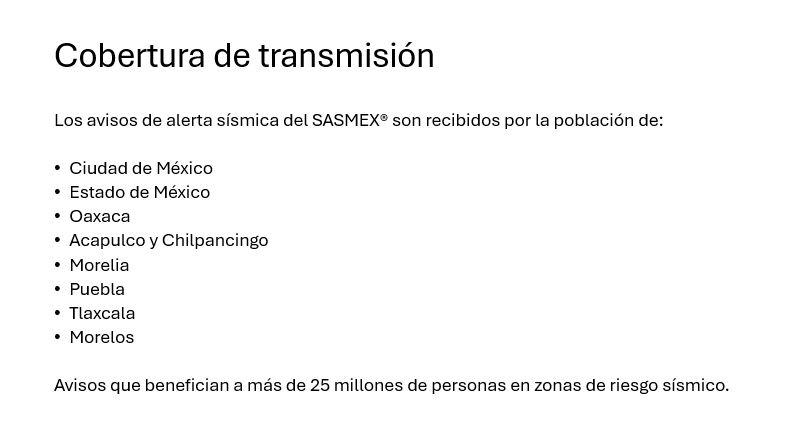 COBERTURA DE TRANSMISION