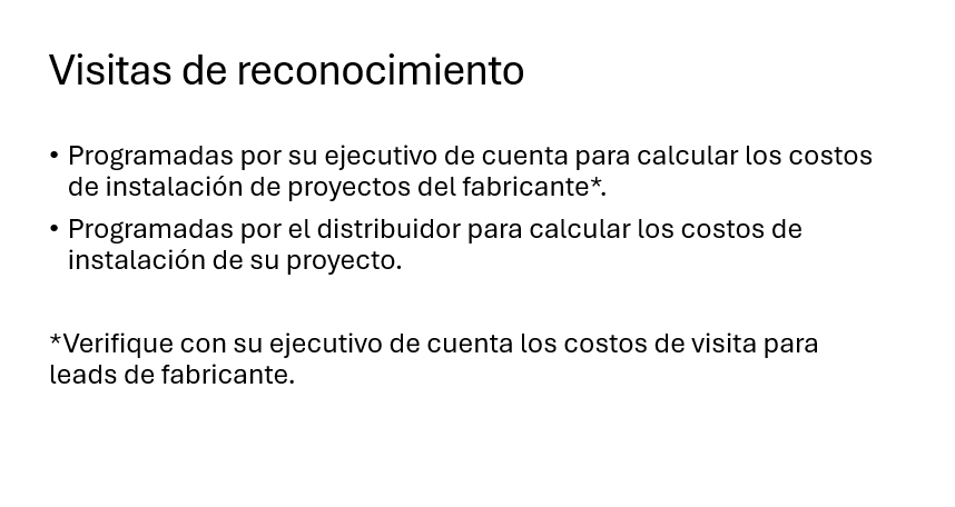 VISITAS DE RECONOCIMIENTO