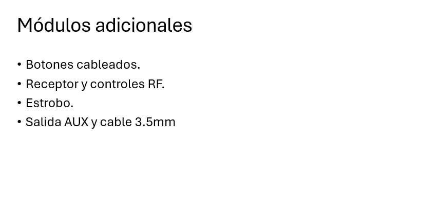 MODULOS ADICIONALES