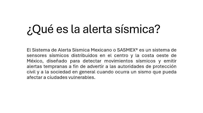 ¿QUE ES LA ALERTA SISMICA?